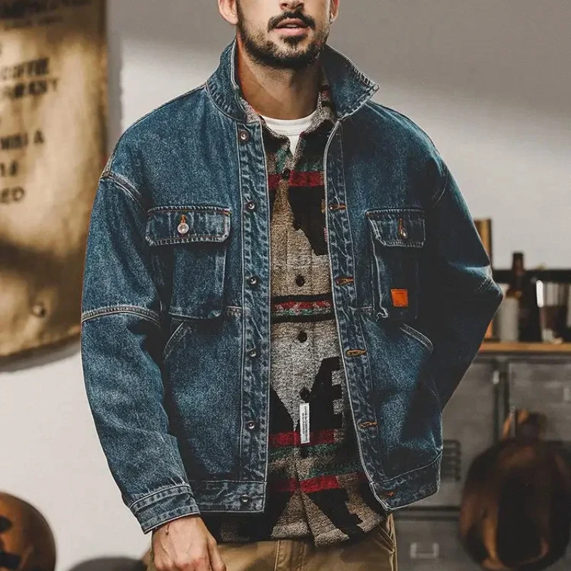 Down Jacket Packable - เสื้อโค้ทคาวบอยทรงหลวมสำหรับผู้ชาย ฤดูหนาว 2025 สไตล์วินเทจ ราคาประหยัด แฟชั่น