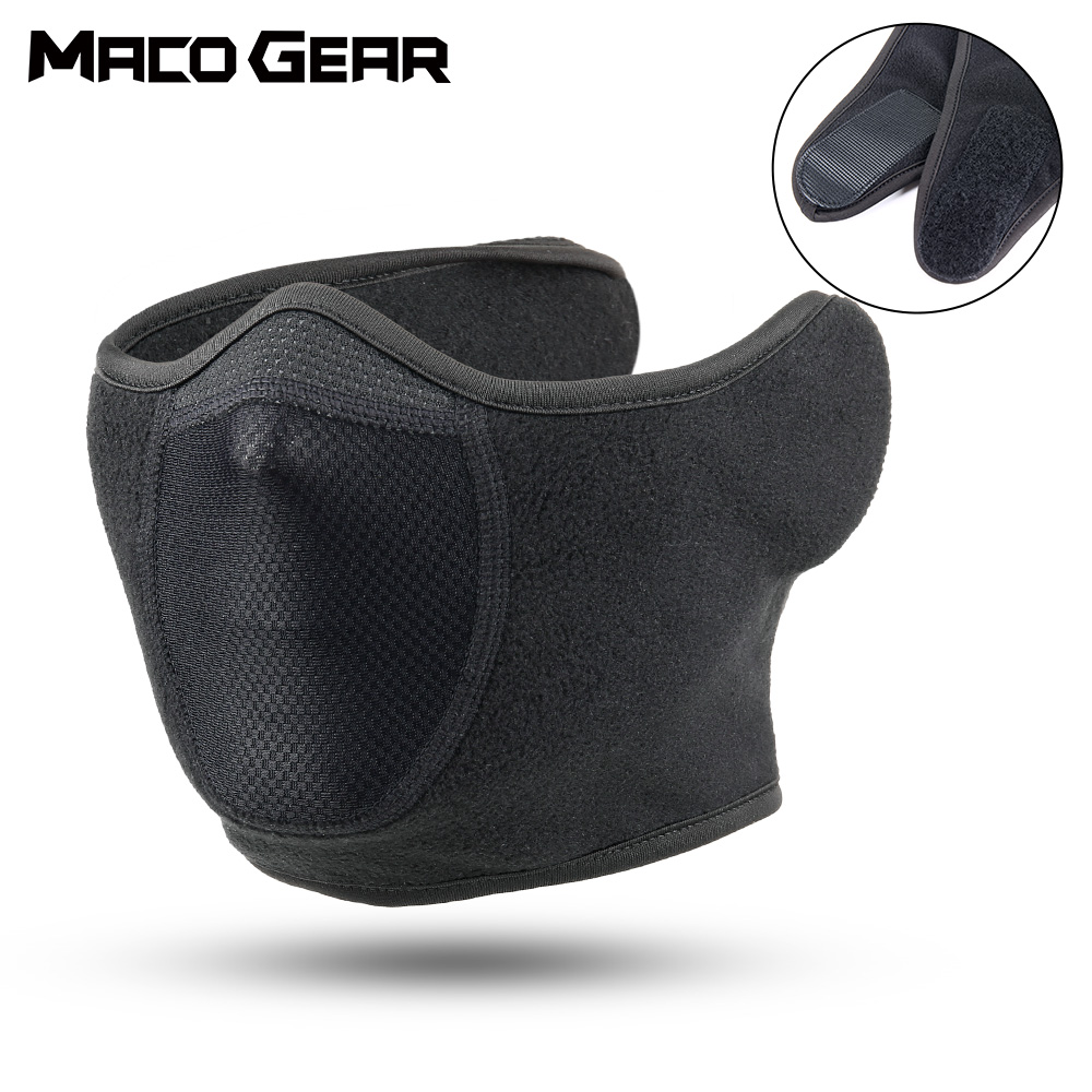 Fleece Ear Warmer Band - ผ้าพันคอขนแกะที่อุดหูให้ความอบอุ่นคอในฤดูหนาวสำหรับหน้ากากปิดหน้าสกีสโนว์บอร์ดผ้าพันคอกีฬาปั่นจักรยานเดินป่าวิ่งปั่นจักรยานผู้ชายผู้หญิง