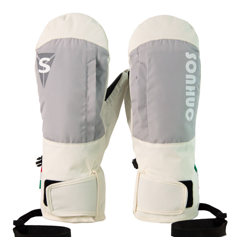 Snow Glove Insulated - กีฬากลางแจ้งผู้ชายภูเขาถุงมือสกีฤดูหนาวกันน้ำผู้หญิงถุงมือหิมะรถจักรยานยนต์ฉนวนสโนว์บอร์ดมิทส์