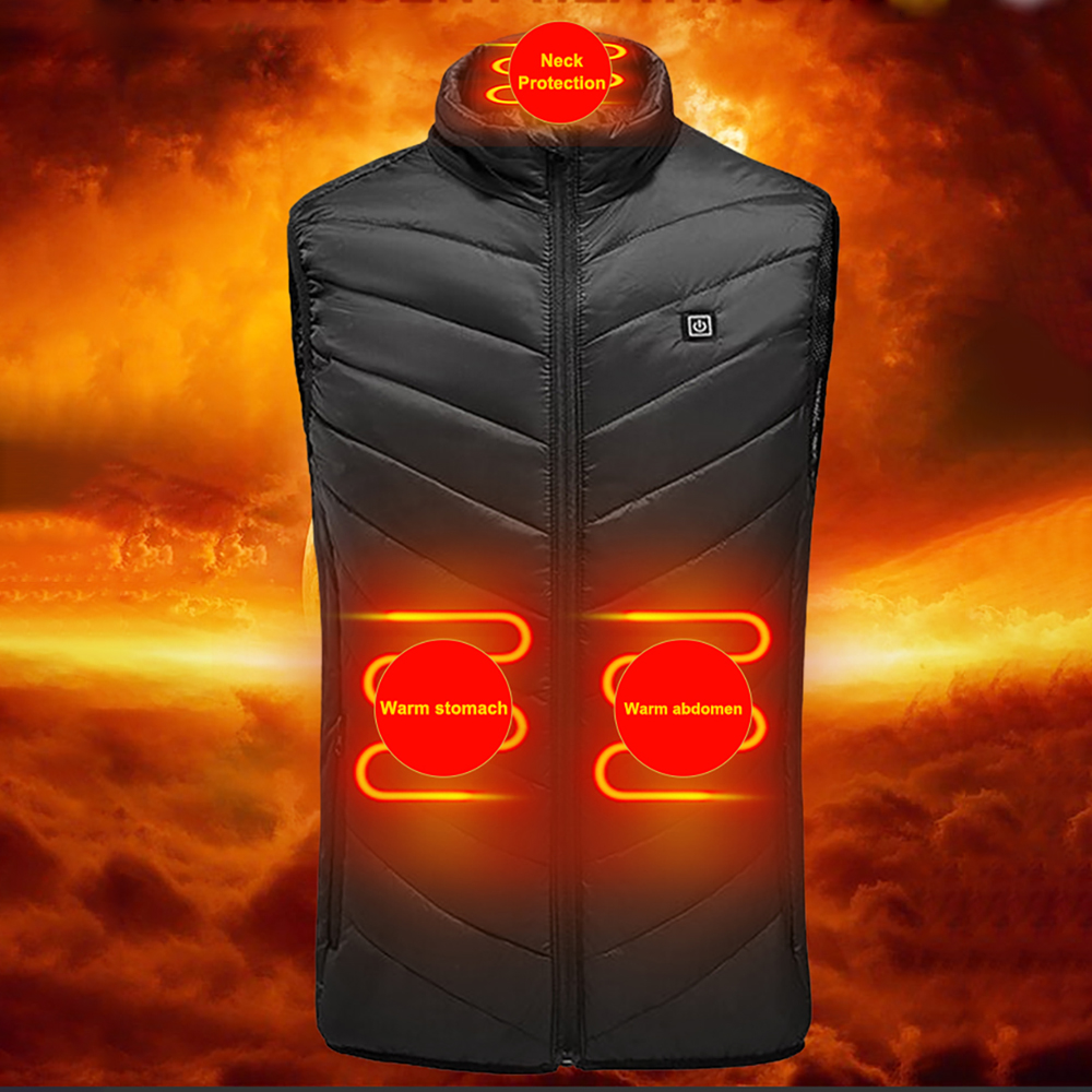 Heated Vest Battery - เสื้อกั๊กทำความร้อนไฟฟ้าสำหรับล่าสัตว์เสื้อแจ็กเก็ตอัจฉริยะ9โซนเสื้อกั๊กสะท้อนแสงความร้อนเสื้อโค้ทเด็กผู้หญิงตั้งแคมป์ไม่มีแบตเตอรี่
