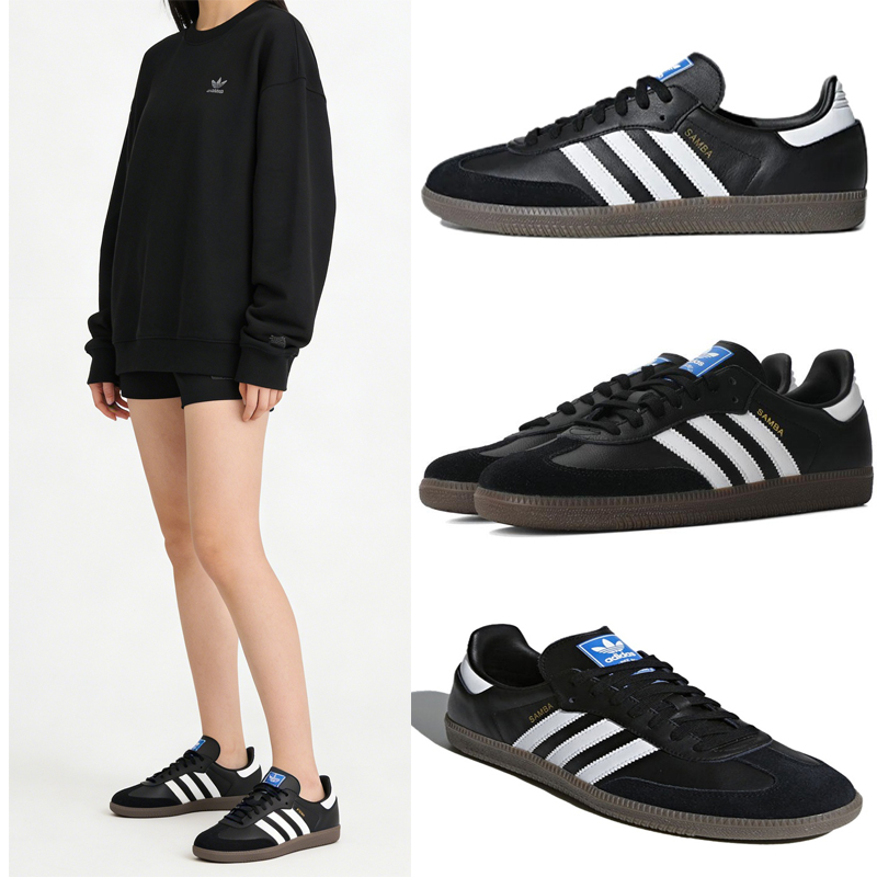 Adidas Shoes Samba - อาดิดาส ออริจินัล แซมบา OG ยูนิเซ็กส์ ผู้ชายผู้หญิงรองเท้าวิ่งรองเท้าผ้าใบดีไซน์เนอร์รองเท้าสเก็ตลำลองแบบสบายๆ