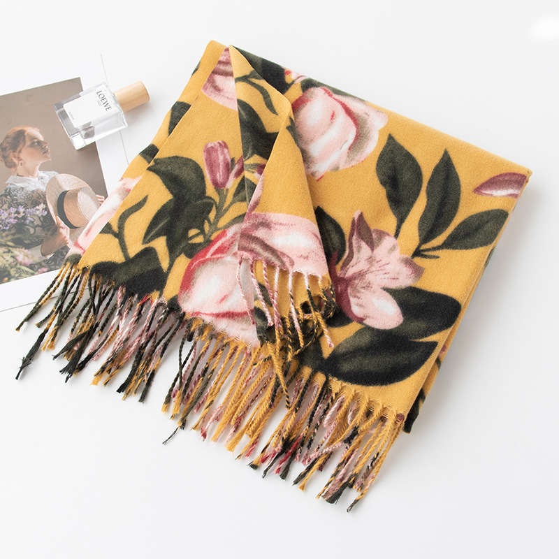 Cashmere Pashmina Wrap - หรูหราผ้าพันคอแคชเมียร์ Pashmina 2024 ฤดูหนาวใหม่แฟชั่น Shawls และ