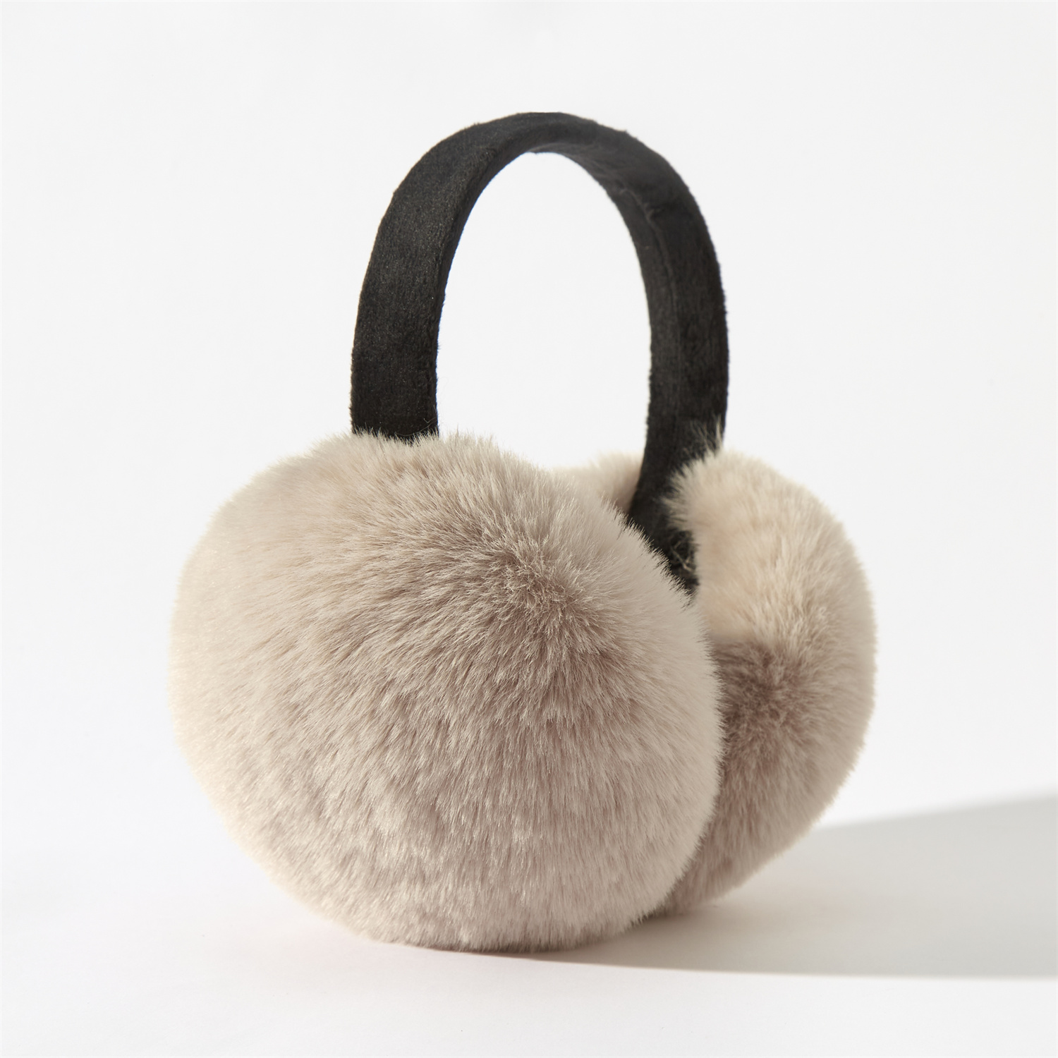 Earmuffs Foldable - ที่ปิดหูแฟชั่นสีสันใหม่ปี 2025 ดีไซน์หรูหรา ขนกระต่ายเทียม พับเก็บได้ อุปกรณ์เสริมสำหรับผู้หญิง