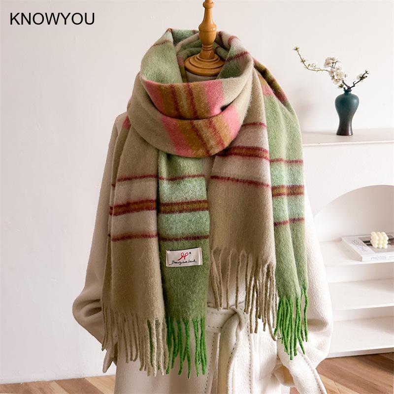 Cashmere Pashmina Wrap - ผ้าพันคอหนานุ่มสำหรับฤดูหนาวปี 2026 ผ้าคลุมไหล่แคชเมียร์สำหรับผู้หญิง ผ้าพันคอพัชมีนา ผ้าคลุมไหล่ ผ้าพันคอไหมพรมหลากสี