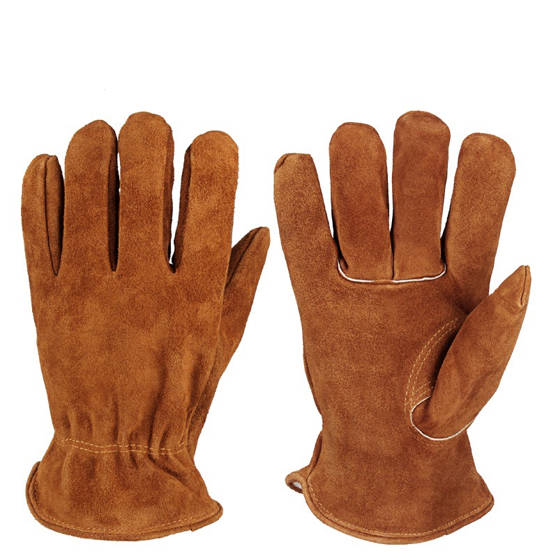 Snow Glove Insulated - ถุงมือทำงานถุงมือหนังกันหนาวกันความร้อนหนากันหิมะสำหรับฤดูหนาวถุงมือหนังขนแกะเทียมกันหนาวด้ามจับยืดหยุ่นเป็นพิเศษให้ความอบอุ่นในการทำงาน