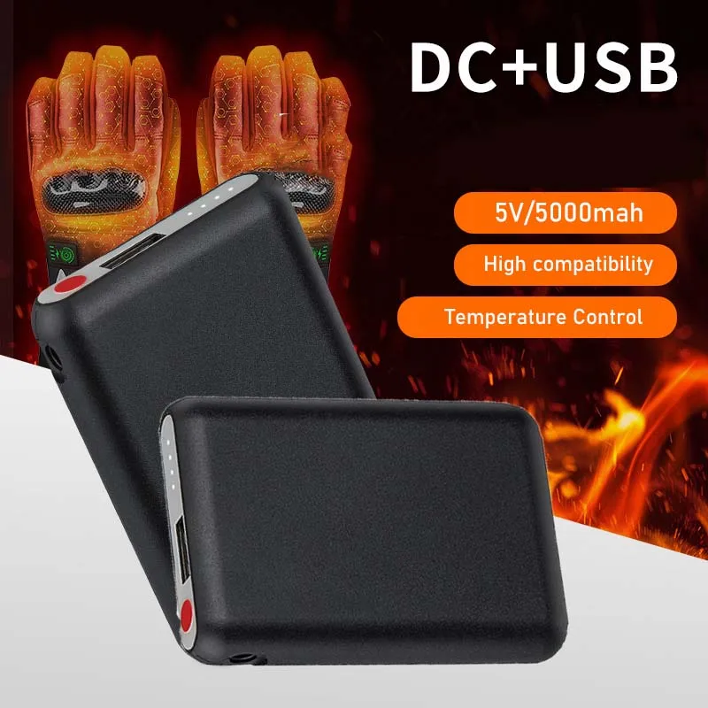 Heated Vest Battery - ชุดทำความร้อนฤดูหนาว Batie 5000mAh 5V กางเกงทำความร้อนพร้อมแบตเตอรี่สำรองสำหรับเสื้อกั๊ก แจ็คเก็ต