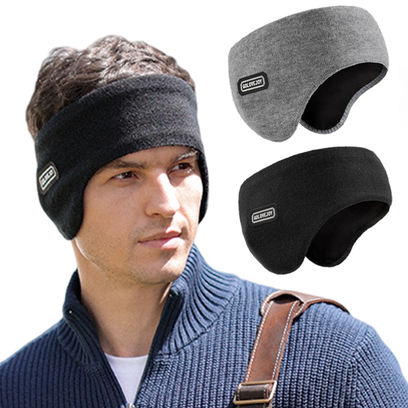 Fleece Ear Warmer Band - ที่ปิดหูกันหนาวสำหรับผู้หญิงและผู้ชาย แฟชั่นผ้าฟลีซ ที่คาดศีรษะกันลม สำหรับเล่นสกี วิ่ง และกีฬาอื่นๆ