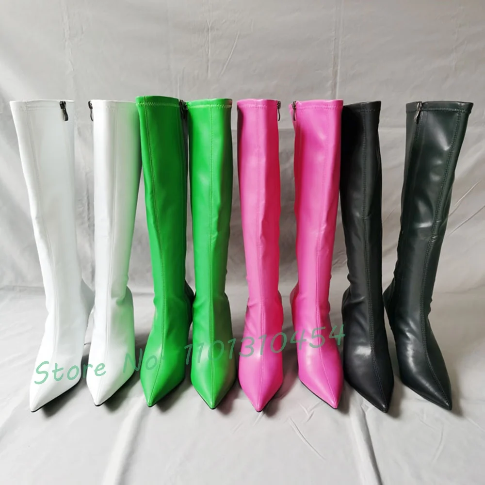 Waterproof Winter Boot - รองเท้าบูทยาวเซ็กซี่กันน้ำสำหรับผู้หญิง, ใหม่รองเท้าบูทยาวถึงเข่าสุดฮอตสีชมพูบูทยาวชุดรองเท้าส้นสูงแบบแปลกใหม่