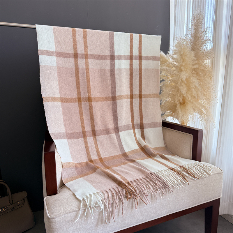 ผ้าคลุมไหล่ลายสก็อตสำหรับผู้หญ - Cashmere Pashmina Wrap บทวิจารณ์และราคา