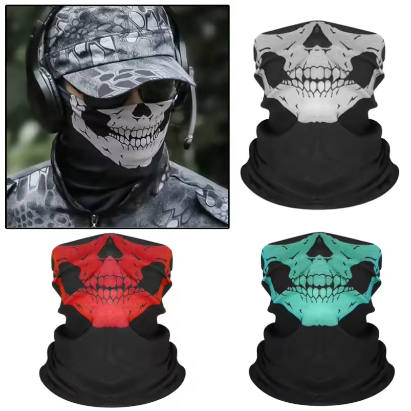 หน้ากากบาลาคลาวาลายหัวกะโหลกสำ - Balaclava Ski Mask บทวิจารณ์และราคา
