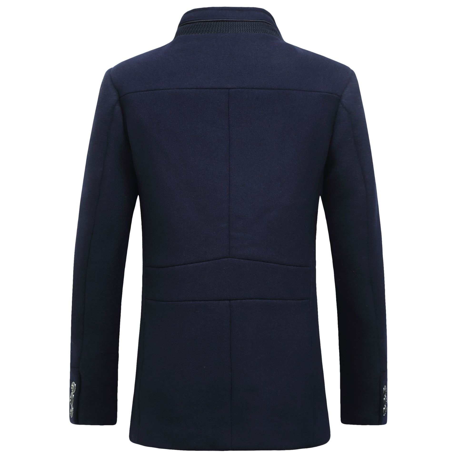 แฟชั่นผู้ชายเสื้อขนสัตว์ Class - Wool Coat Peacoat บทวิจารณ์และราคา
