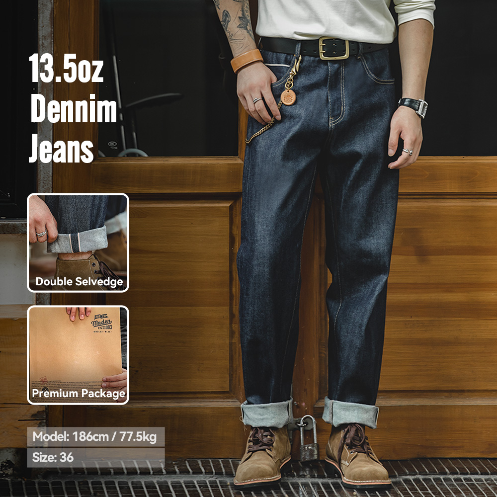 กางเกงยีนส์เดนิมทรงตรง Maden V - Levis Jeans 501 บทวิจารณ์และราคา