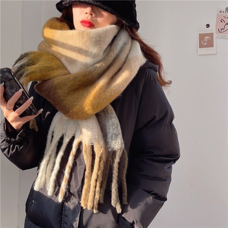 2025Newฤดูหนาวหนาผ้าพันคอผู้หญ - Cashmere Pashmina Wrap บทวิจารณ์และราคา