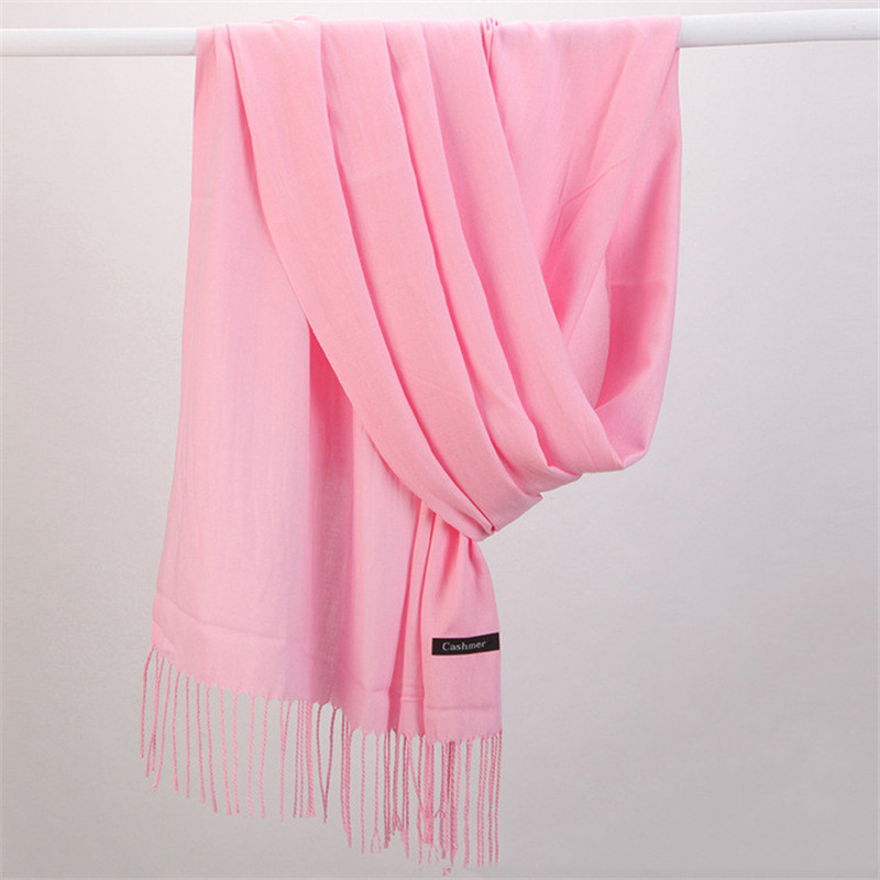 แฟชั่นสีทึบ 2023 ผู้หญิงผ้าพัน - Cashmere Pashmina Wrap บทวิจารณ์และราคา