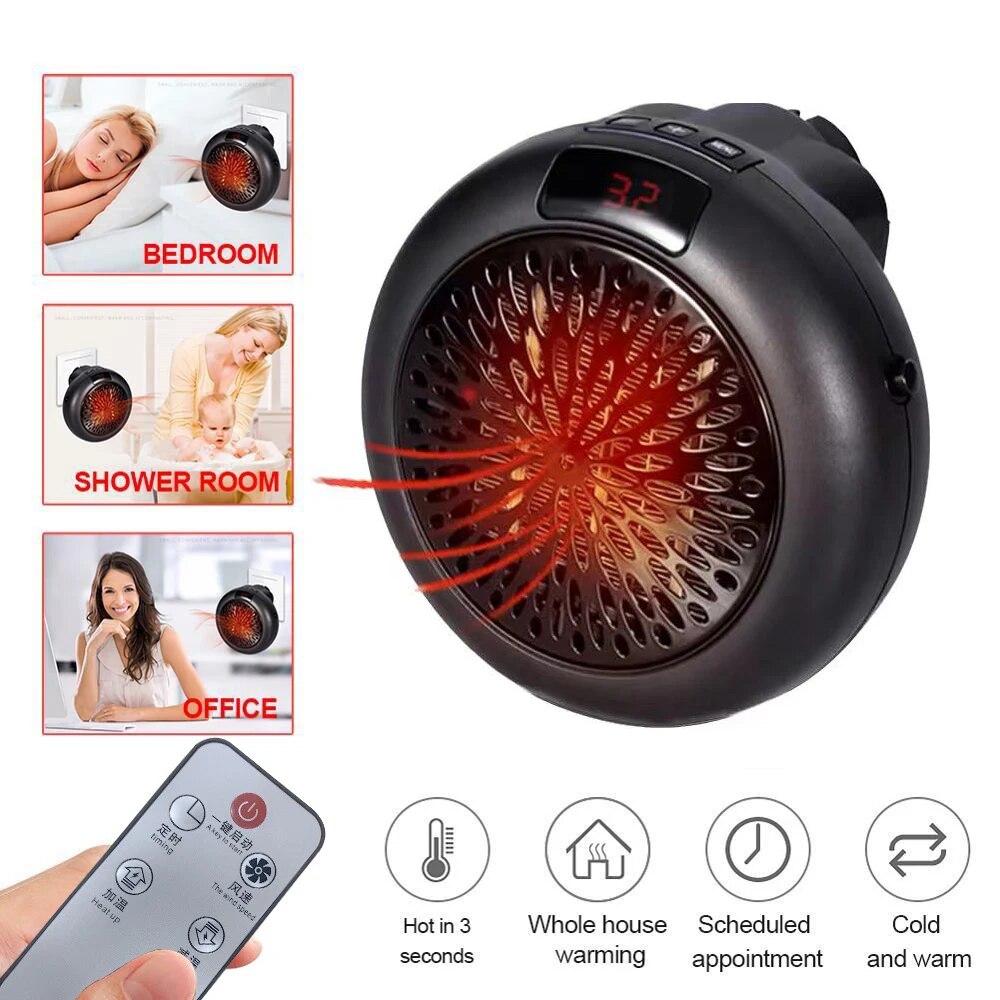 900W Mini Plug-in เครื่องทำควา - Hand Warmer Electric บทวิจารณ์และราคา
