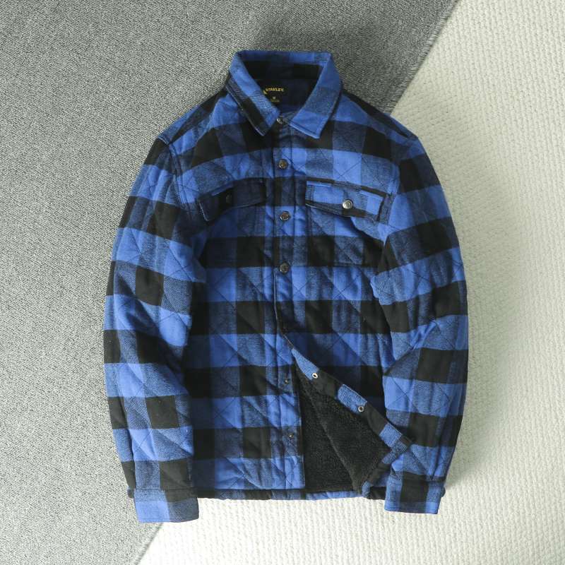 เสื้อแจ็คเก็ตผ้าฟลานเนลลายสก็อ - Flannel Shirt Lined บทวิจารณ์และราคา