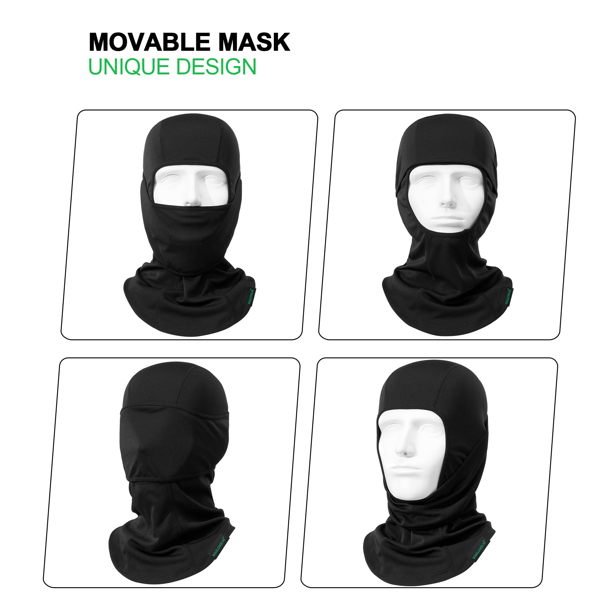 หน้ากากสกีแบบคลุมหน้าเต็มใบสำห - Balaclava Ski Mask บทวิจารณ์และราคา