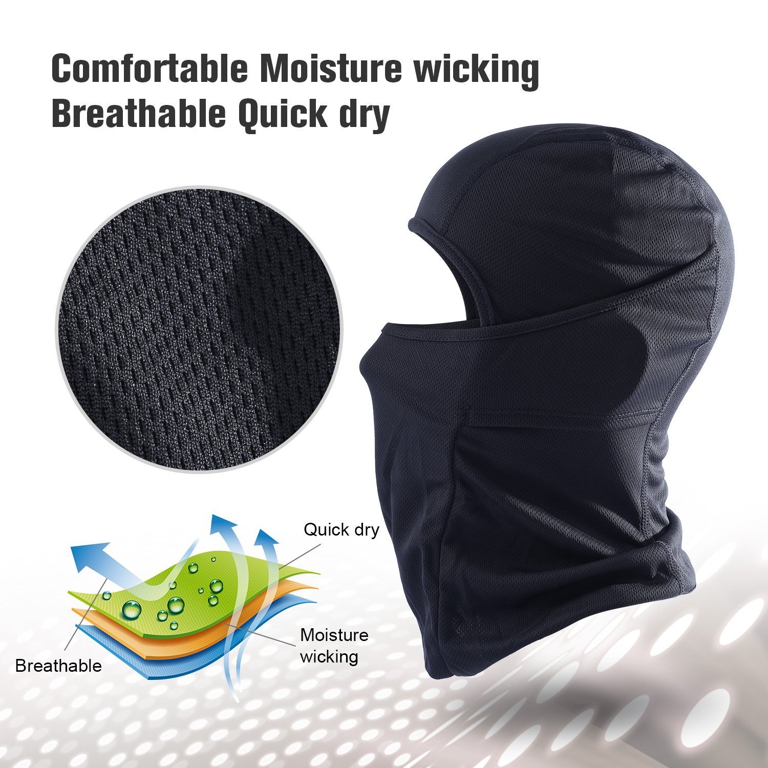 หน้ากากสกีแบบคลุมหน้าเต็มใบสำห - Balaclava Ski Mask บทวิจารณ์และราคา