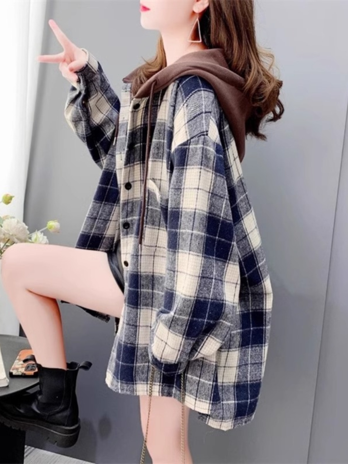 เสื้อแจ็คเก็ตผ้าสักหลาดลายสก๊อ - Flannel Shirt Lined บทวิจารณ์และราคา