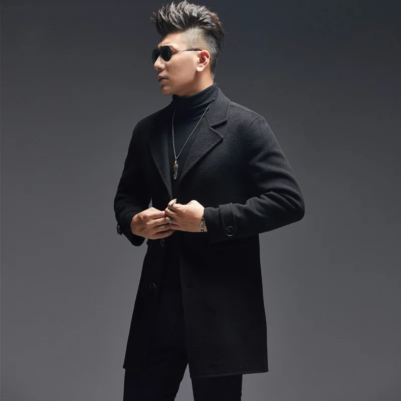 AYUNSUE 100% เสื้อขนสัตว์ผู้ชา - Wool Coat Peacoat บทวิจารณ์และราคา