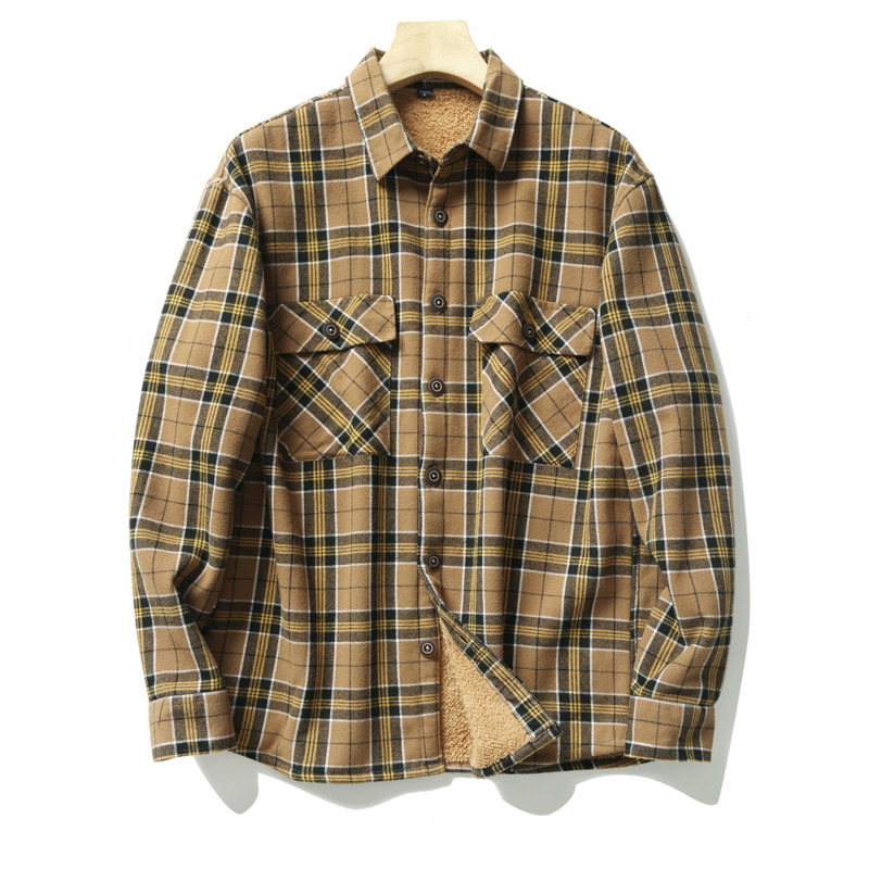 เสื้อเชิ้ตผ้าแฟลนเนลลายสก็อตสำ - Flannel Shirt Lined บทวิจารณ์และราคา