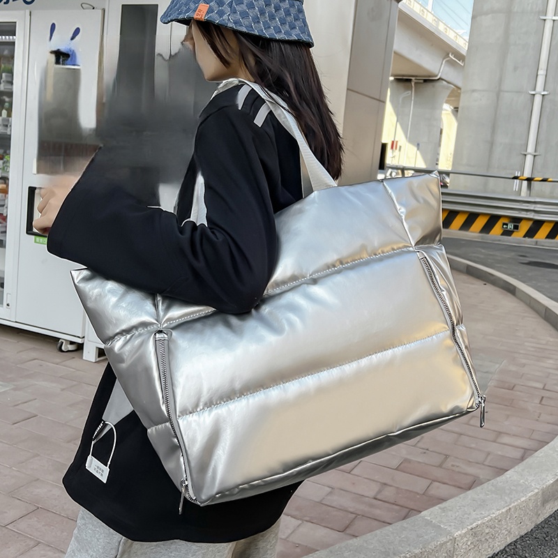 ผู้หญิง Y2k เงินไหล่กระเป๋าแฟช - Down Jacket Packable บทวิจารณ์และราคา