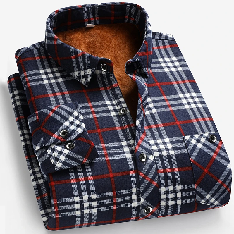 เสื้อเชิ้ตแขนยาวบุขนแกะสำหรับผ - Flannel Shirt Lined บทวิจารณ์และราคา