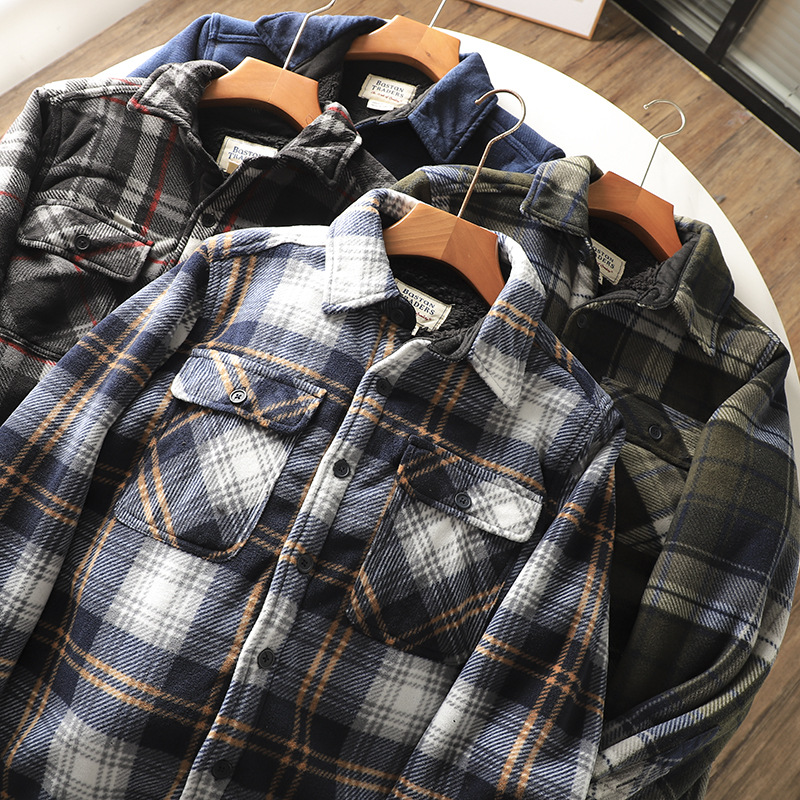 เสื้อเชิ้ตผ้าสักหลาดลายสก๊อตสำ - Flannel Shirt Lined บทวิจารณ์และราคา
