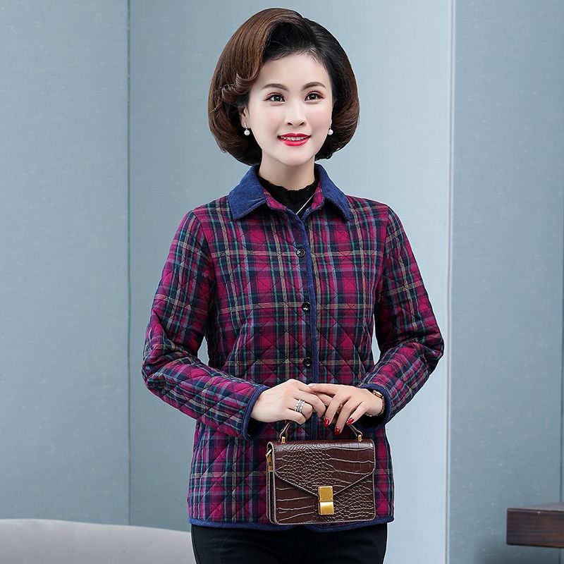 เสื้อเชิ้ตผ้าฝ้ายลายสก๊อตฤดูใบ - Flannel Shirt Lined บทวิจารณ์และราคา