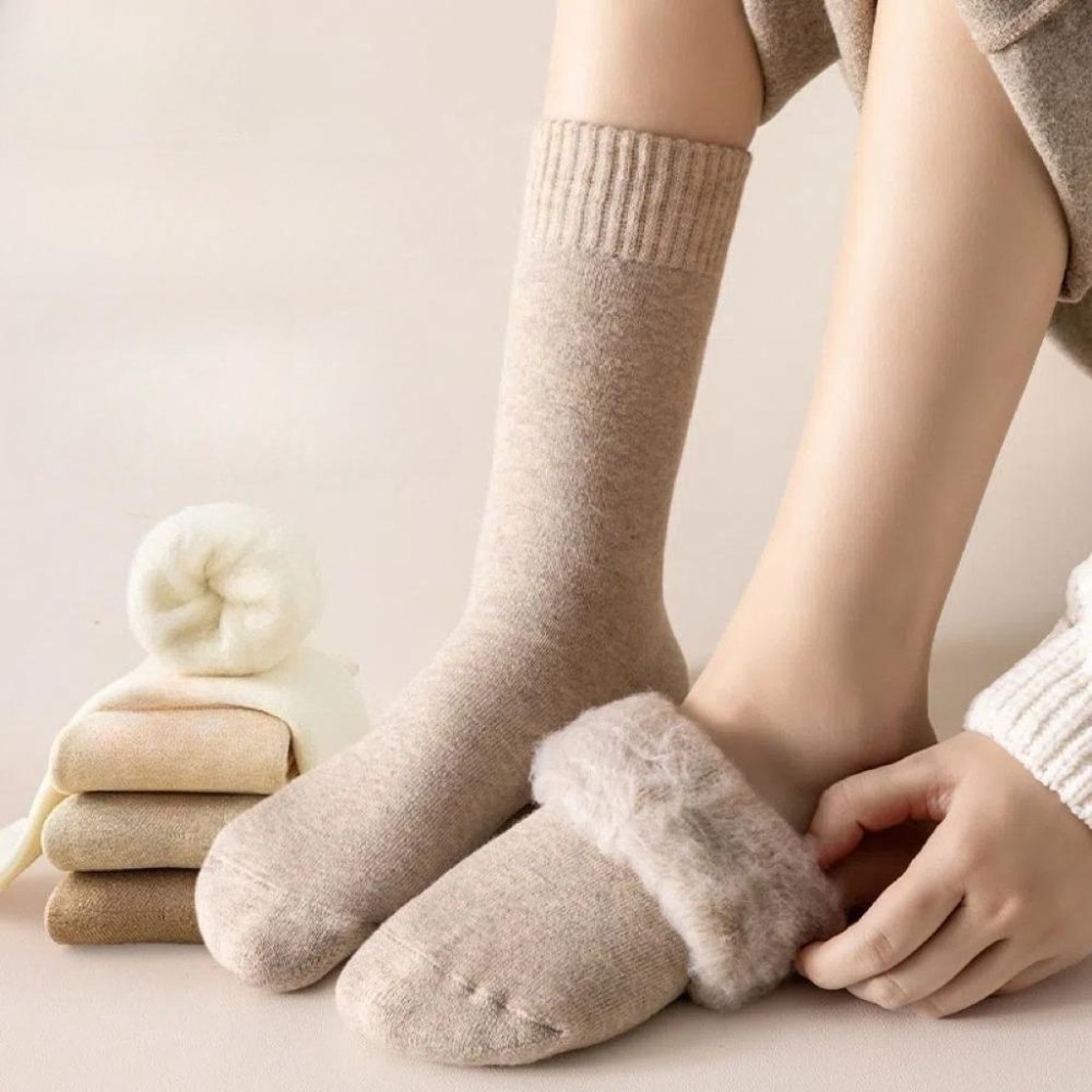 ถุงเท้ากันหนาวแบบหนาพิเศษสำหรั - Thermal Sock Wool บทวิจารณ์และราคา