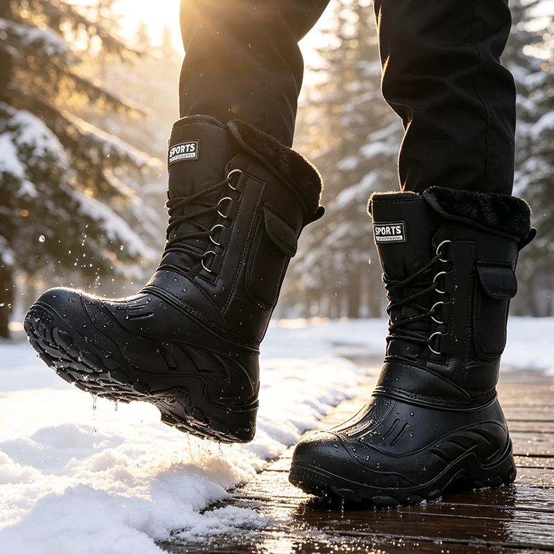 รองเท้าบูทหิมะสำหรับผู้ชาย รอง - Waterproof Winter Boot บทวิจารณ์และราคา