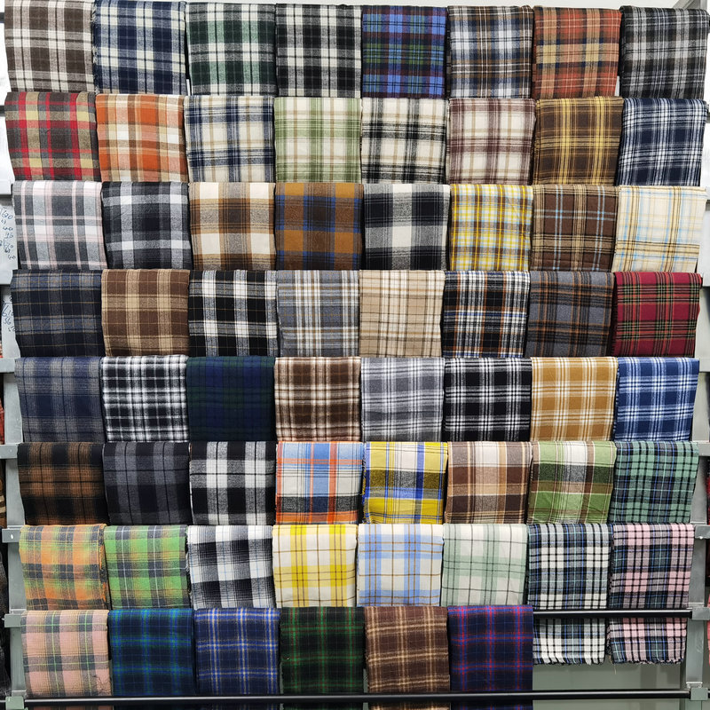 ผ้าฟลานเนลลายทวิลแบบขายเป็นเมต - Flannel Shirt Lined บทวิจารณ์และราคา