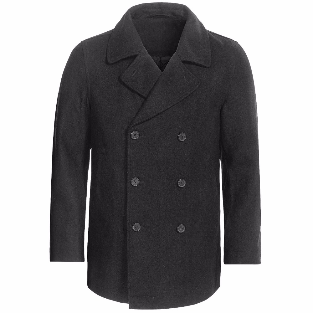 Custom Made Charcoal สีเทา Pea - Wool Coat Peacoat บทวิจารณ์และราคา