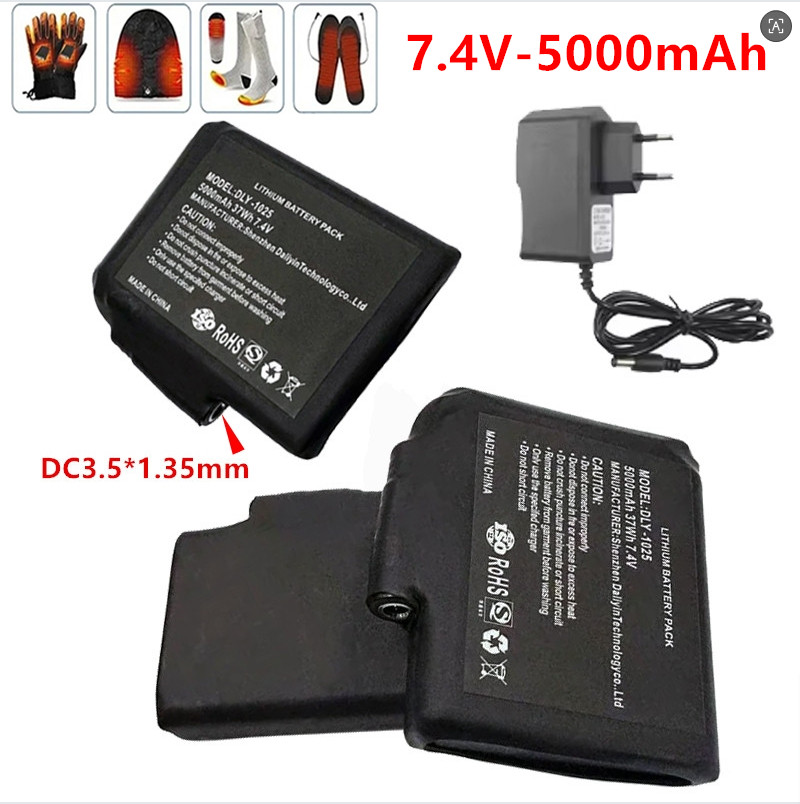 ใหม่ High-quality7.4 V, 5000mA - Heated Vest Battery บทวิจารณ์และราคา
