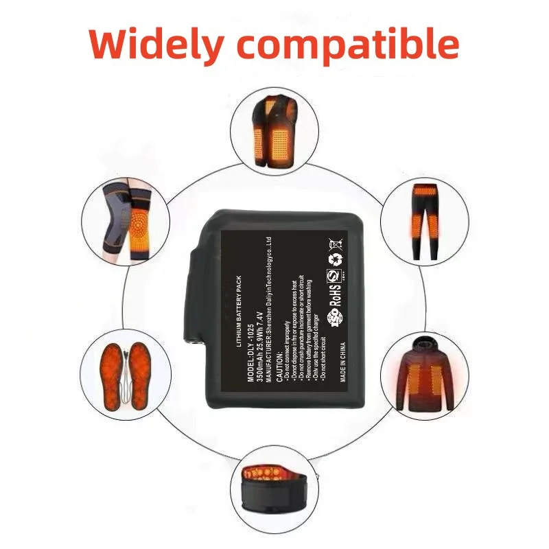 ใหม่ High-quality7.4 V, 5000mA - Heated Vest Battery บทวิจารณ์และราคา