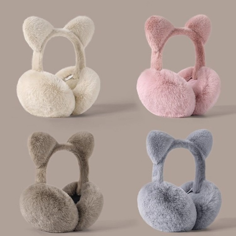 ที่ปิดหูแบบพับได้รูปหูแมว ผ้าพ - Earmuffs Foldable บทวิจารณ์และราคา