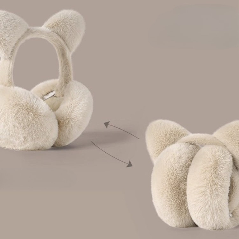 ที่ปิดหูแบบพับได้รูปหูแมว ผ้าพ - Earmuffs Foldable บทวิจารณ์และราคา