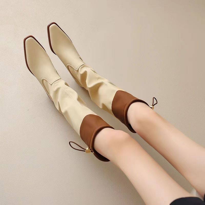รองเท้าบูททรงเหลี่ยมสีแอปริคอท - Waterproof Winter Boot บทวิจารณ์และราคา