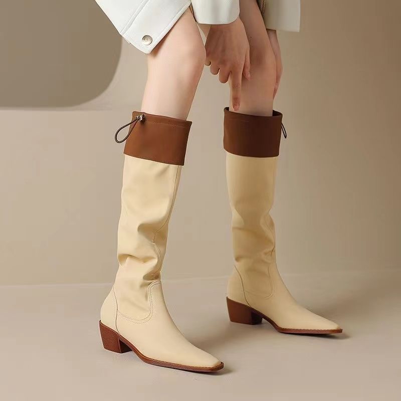 รองเท้าบูททรงเหลี่ยมสีแอปริคอท - Waterproof Winter Boot บทวิจารณ์และราคา