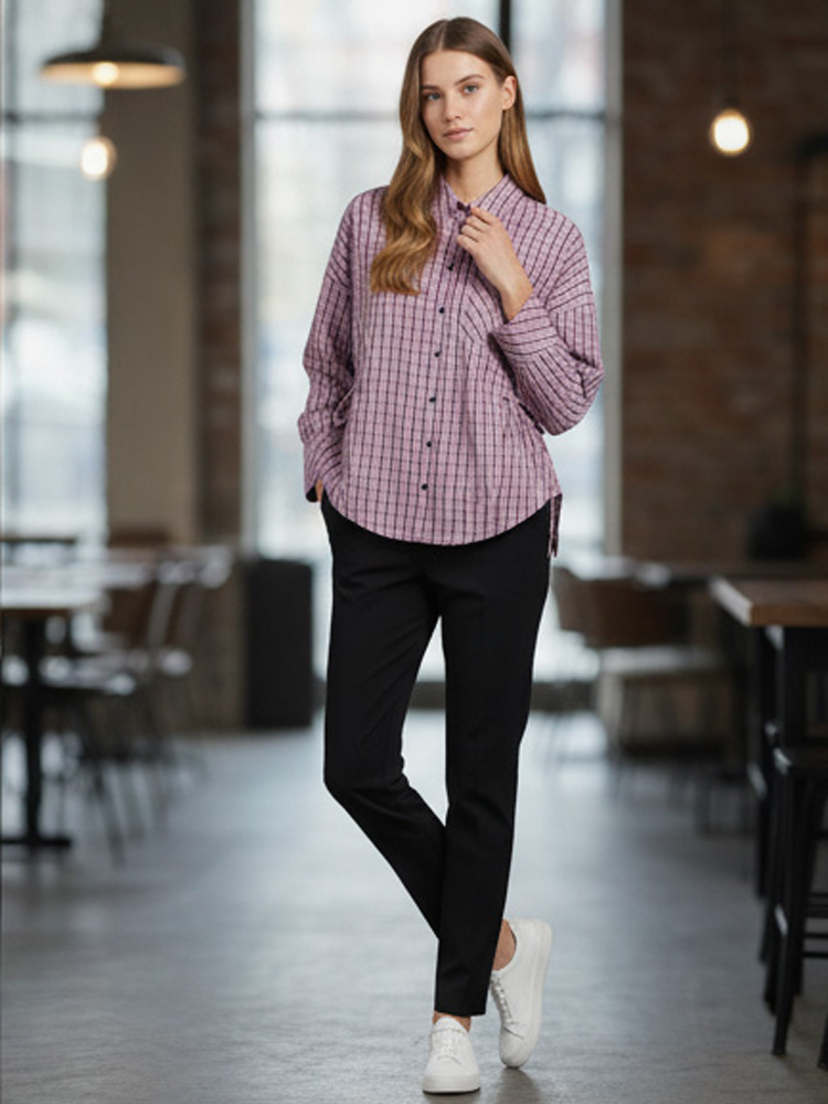 เสื้อเชิ้ตลายสก๊อตแฟชั่นสำหรับ - Flannel Shirt Lined บทวิจารณ์และราคา