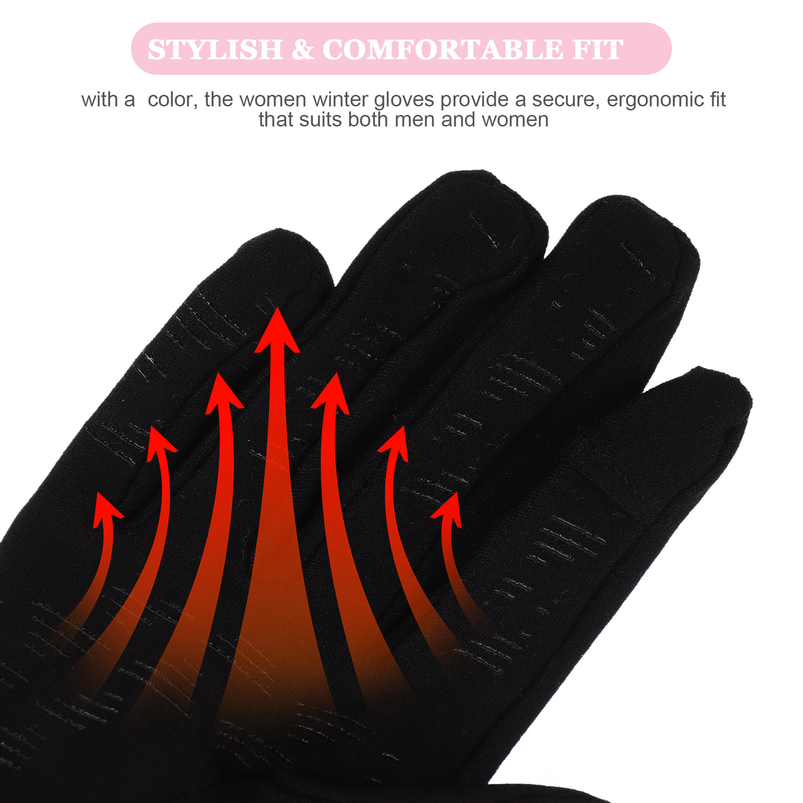 หน้าจอสัมผัสได้ ถุงมือสกีสำหรั - Snow Glove Insulated บทวิจารณ์และราคา