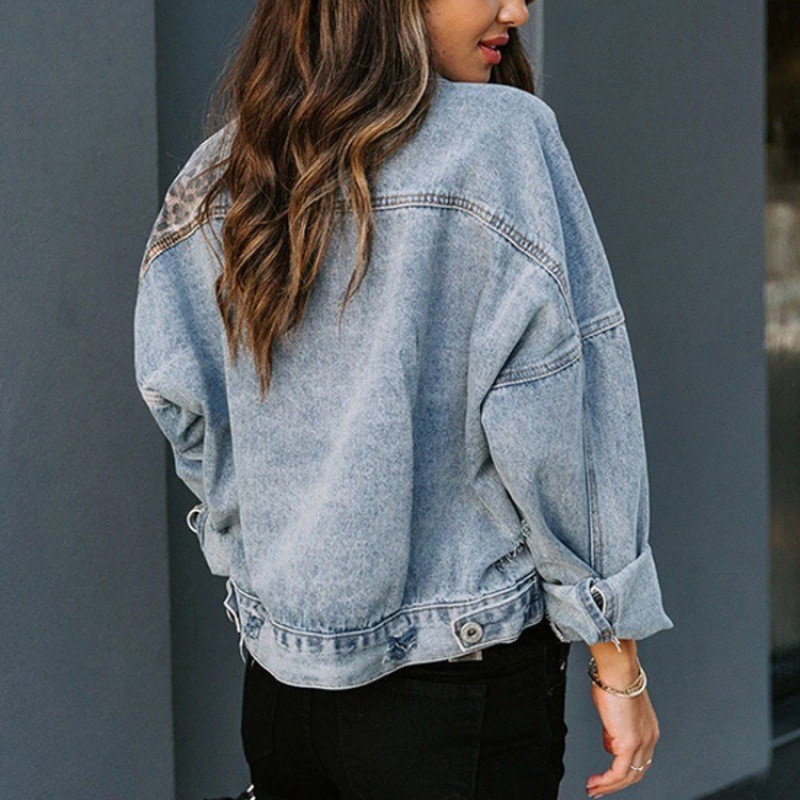 เสือดาวเย็บ DENIM แจ็คเก็ตผู้ห - Down Jacket Packable บทวิจารณ์และราคา