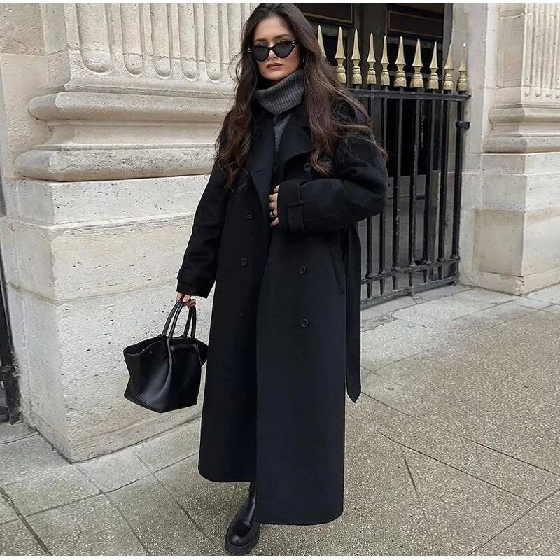 เสื้อโค้ทผู้หญิงสีเทาหรูหรา ผ้ - Wool Coat Peacoat บทวิจารณ์และราคา