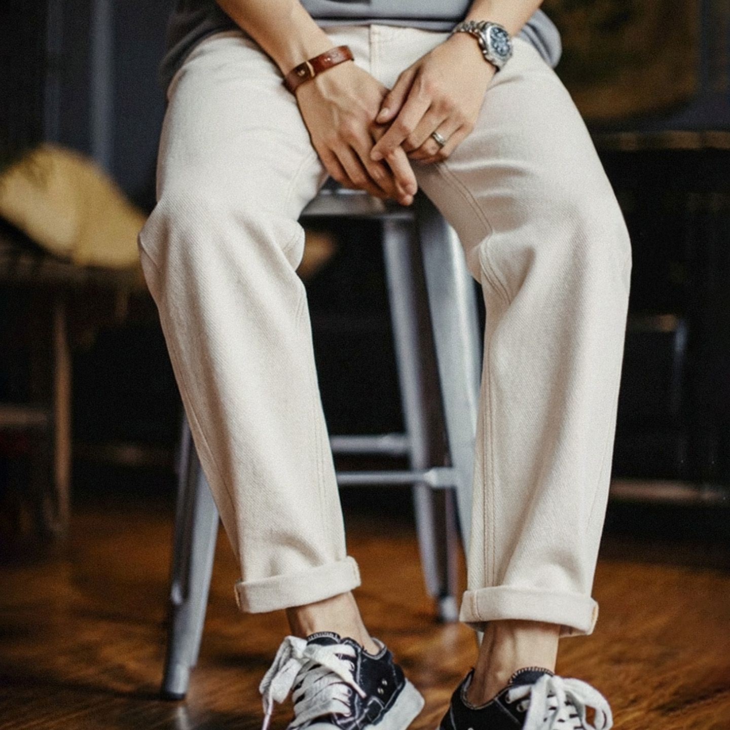 กางเกงยีนส์วินเทจสีขาวทรงตรงสำ - Levis Jeans 501 บทวิจารณ์และราคา